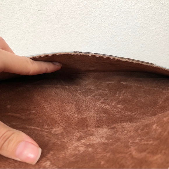 NWOT!! Patchwork Leather Envelope Clutch - Picture 3 of 6